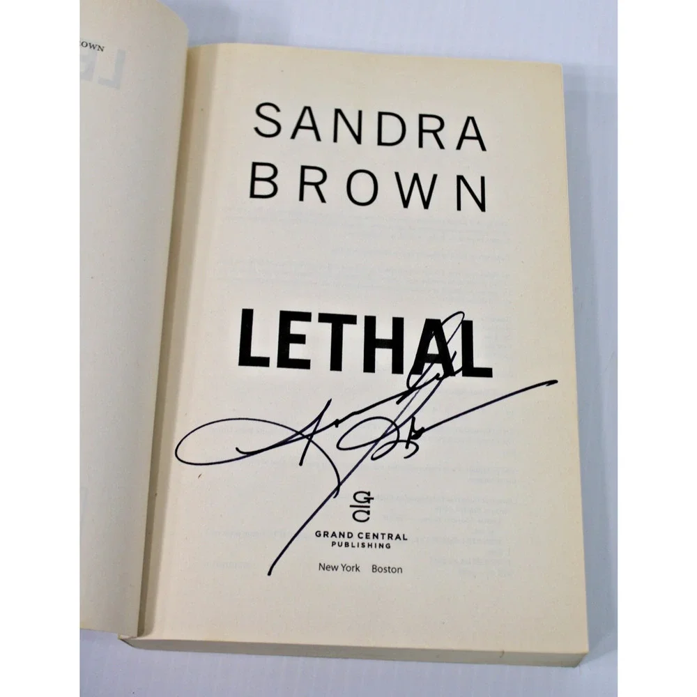 *Signed* Uncorrected Proof by Sandra Brown- Lethal, 2011, Advance Copy